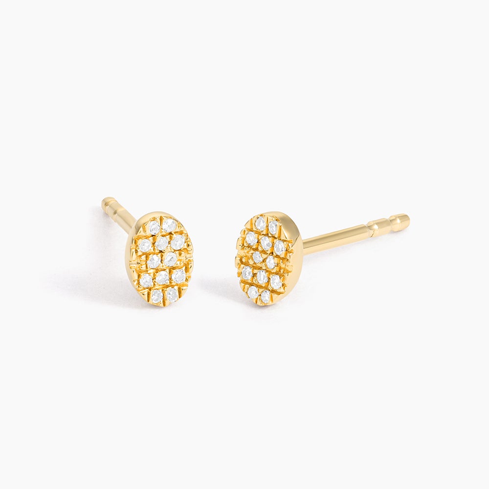 ES Oval Stud Earrings