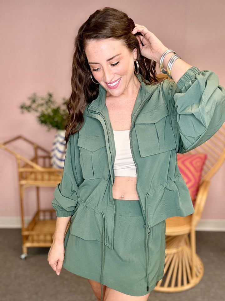 The Crinkle Rae Skort Set - AS