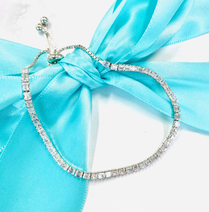 The Tai Sterling CZ Bolo Bracelet