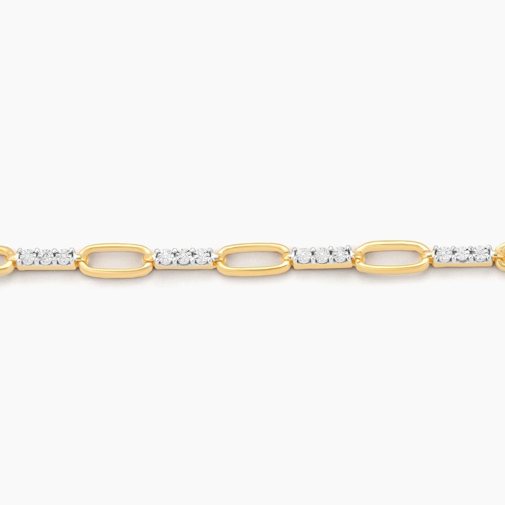 ES Interlinked Chain Bracelet