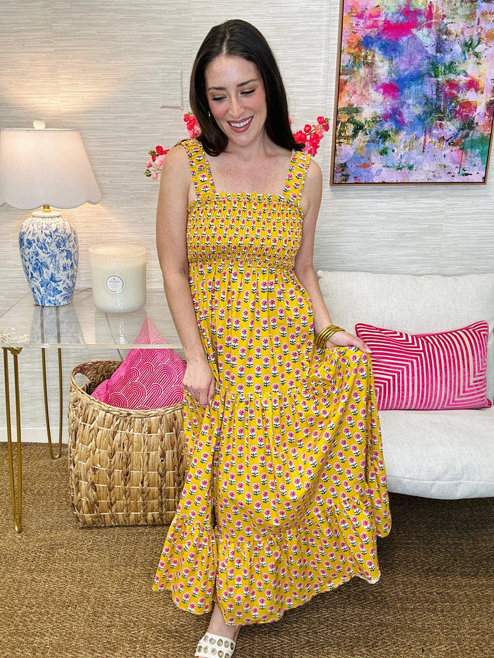 The Golden Petal Maxi