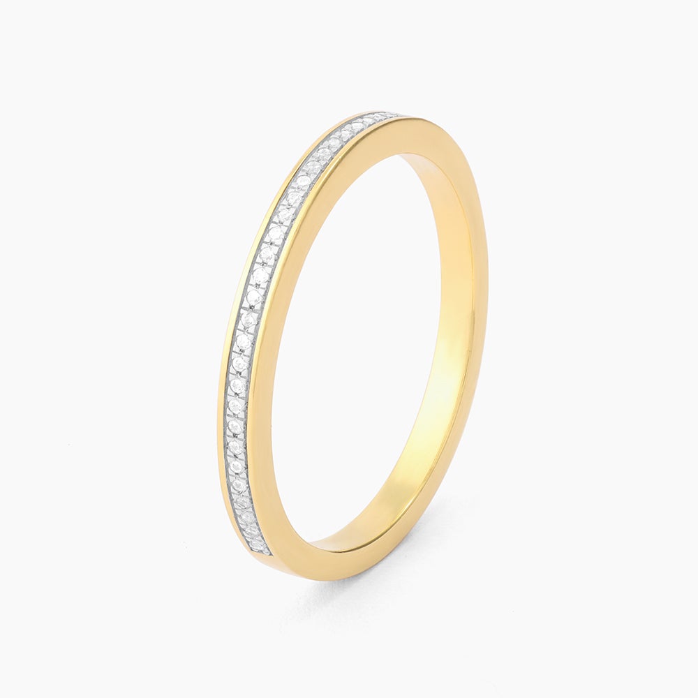 ES Diamonds and Bubbles of Gold Stackable Ring