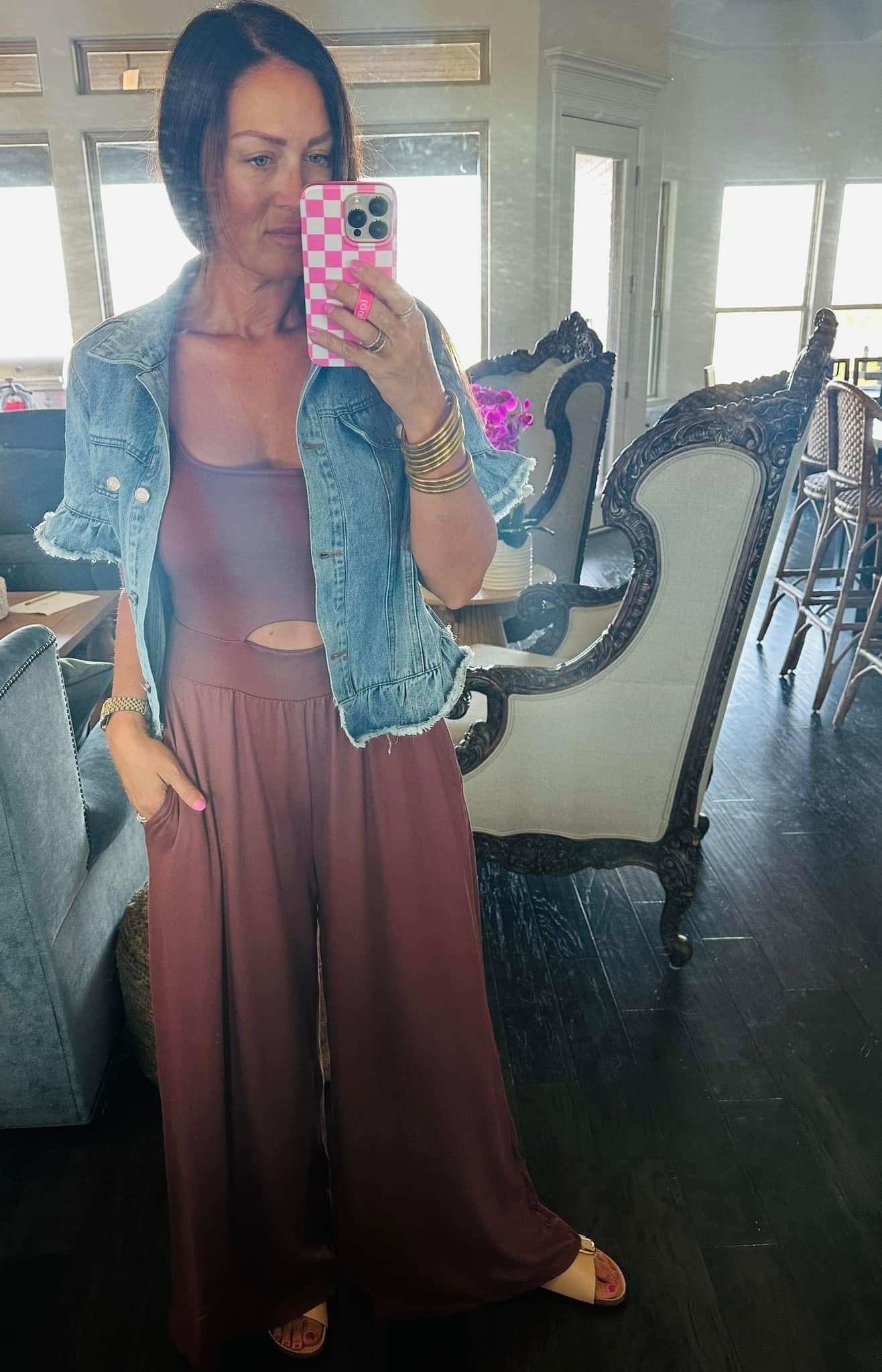 The Denim Blazer Top - AS