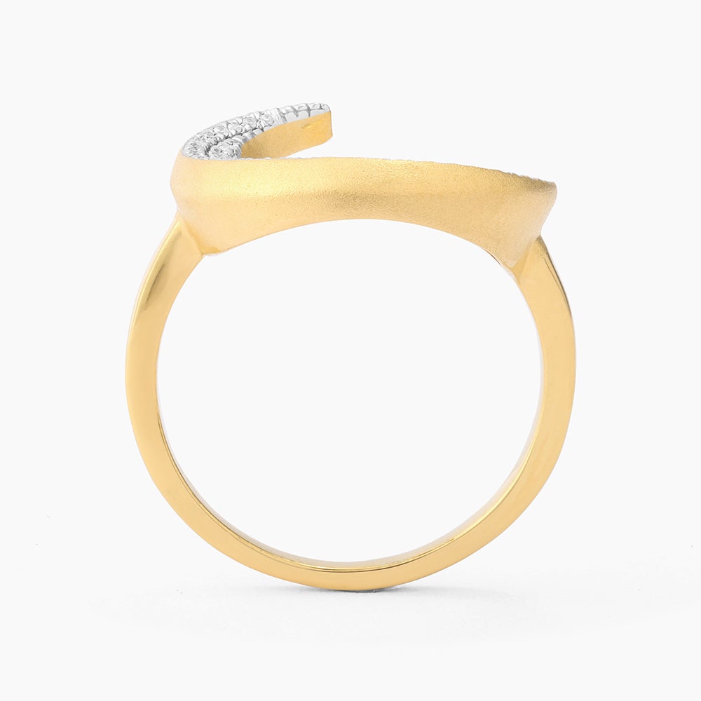 ES Crescent Moon Statement Ring