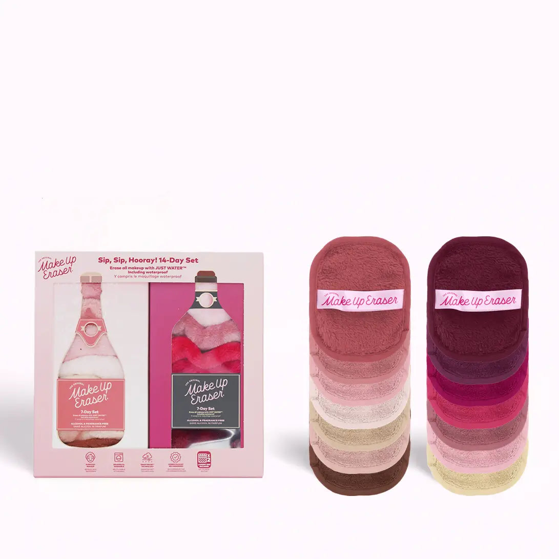 The Sip Sip Hooray 14-Day Makeup Eraser Set