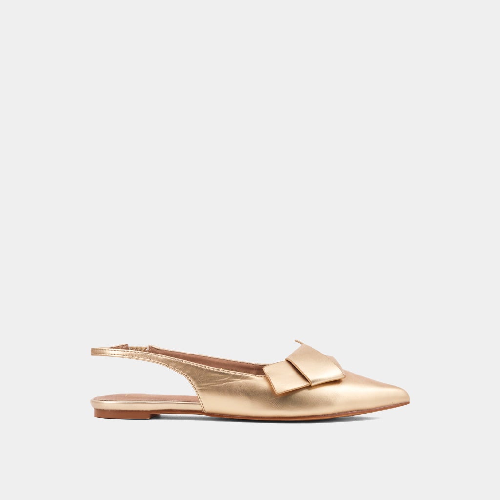The Gold Audrey Flats
