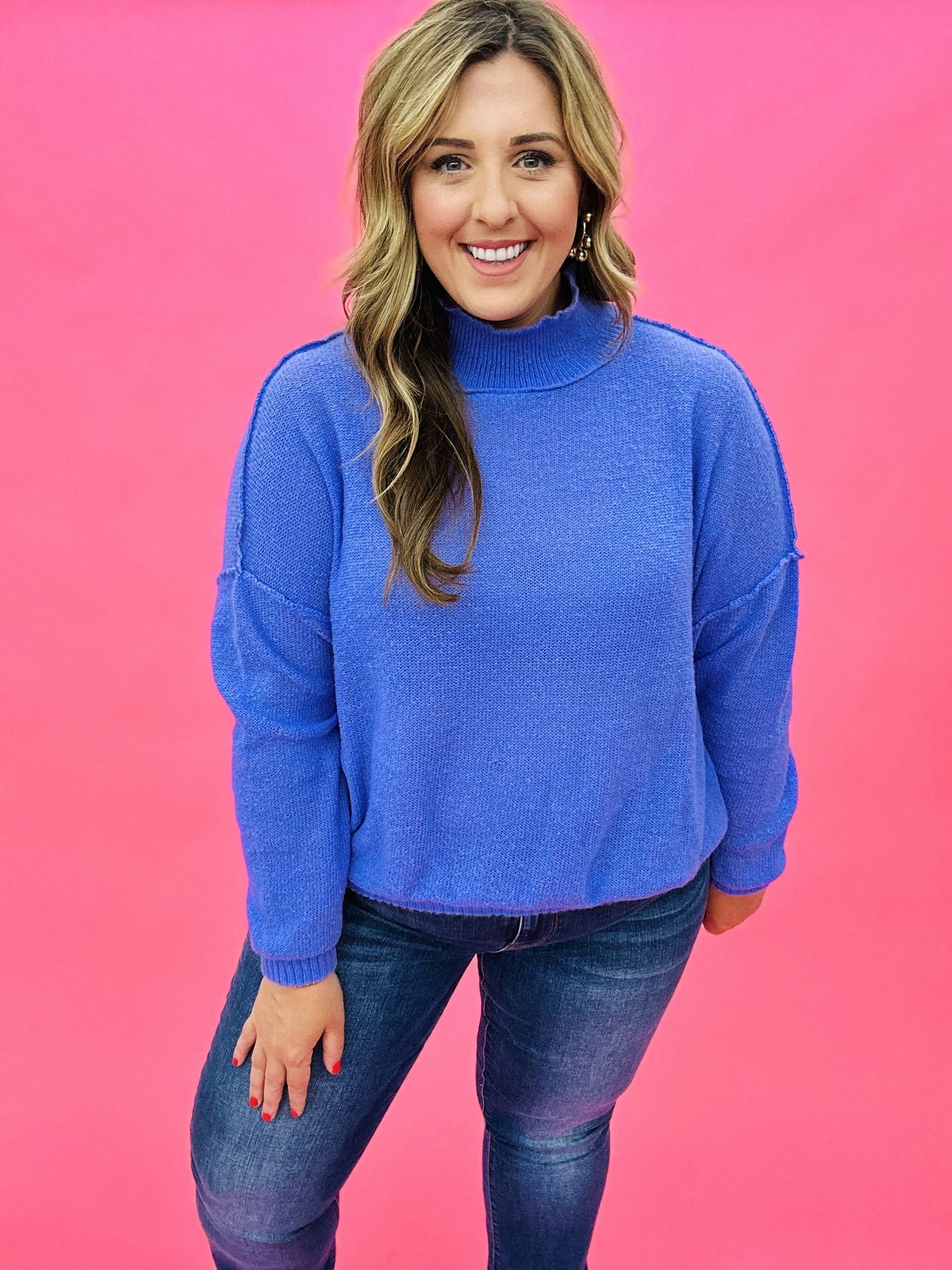 The Neon Curvy Summer Sweater-2 Colors