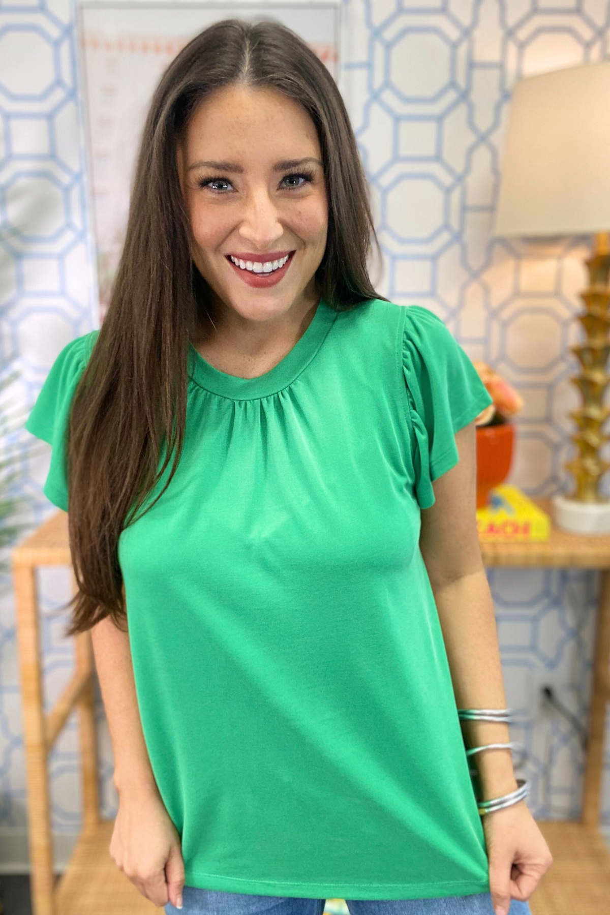 The Meredith Flutter Top in 6 Colors