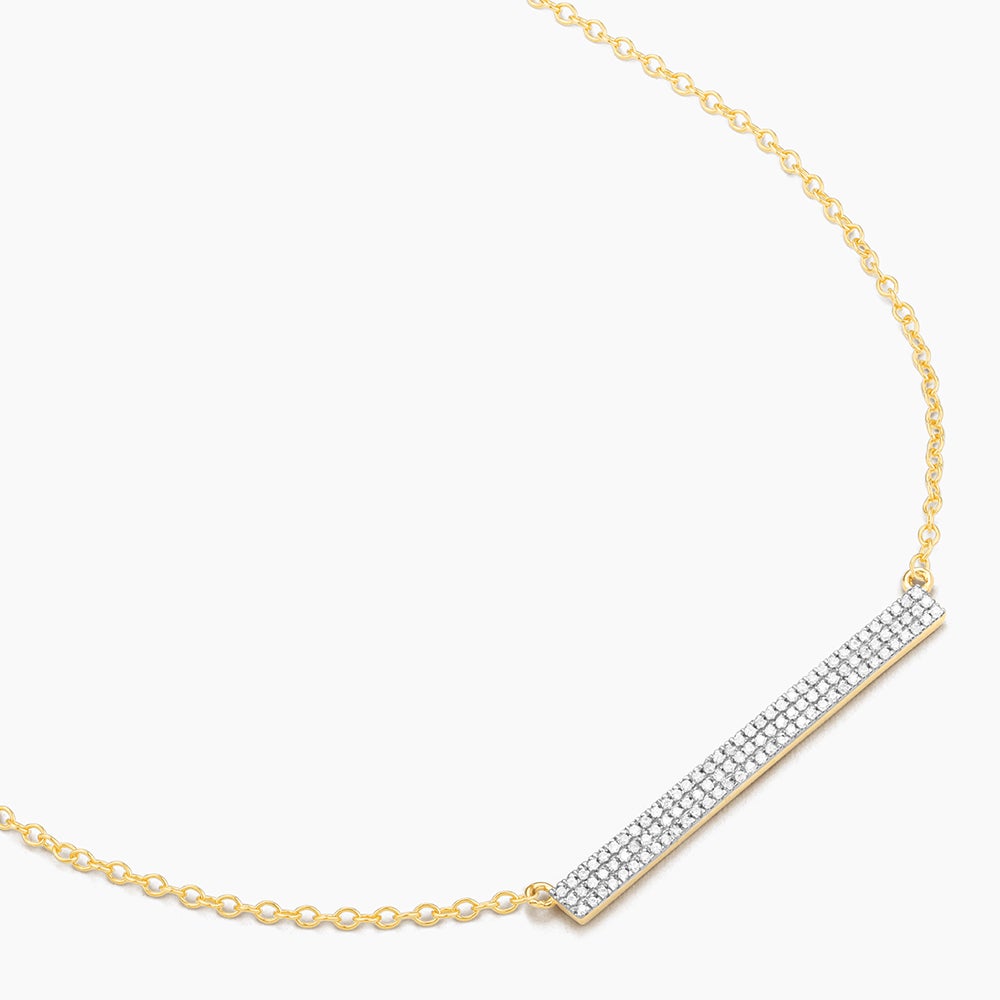 ES Tell Me Straight Pendant Necklace