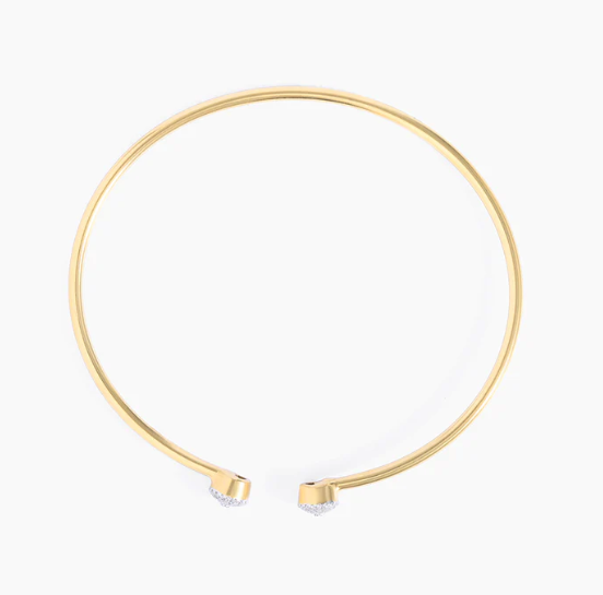 ES Twin Moon Cuff Bracelet