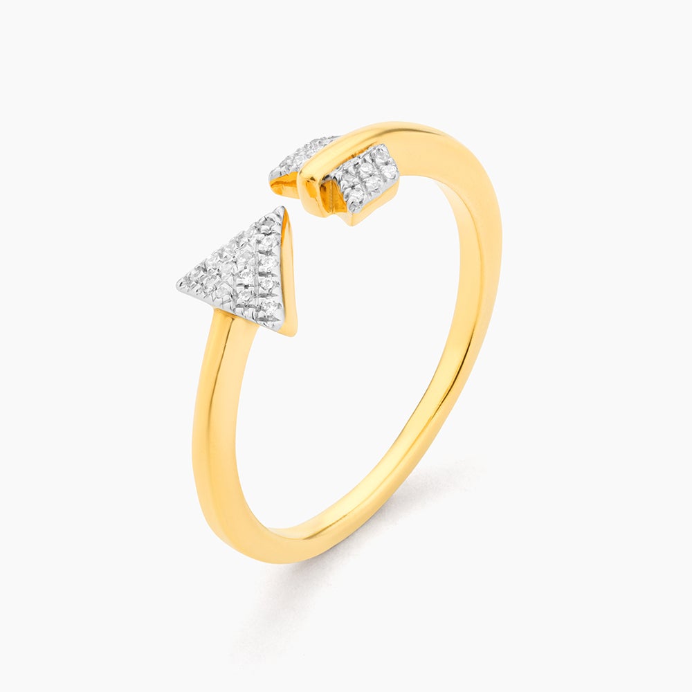 ES Arrow-Way Round Statement Ring