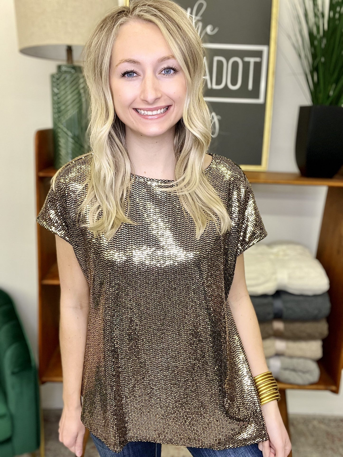 The Shimmer Knit Top-2 Colors