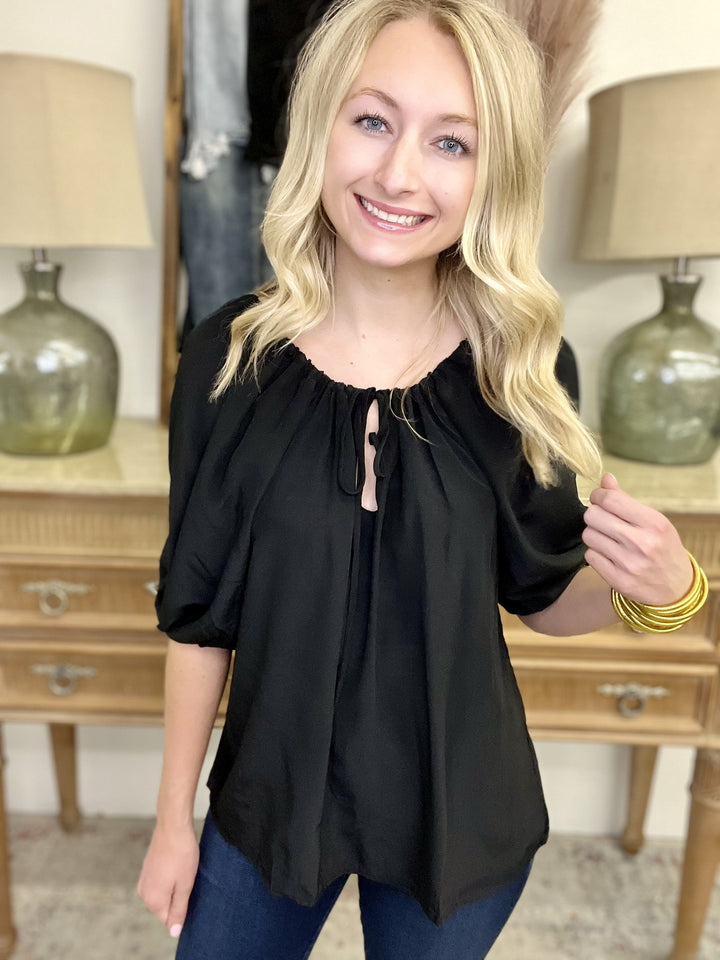 The Blackbird Tie Top