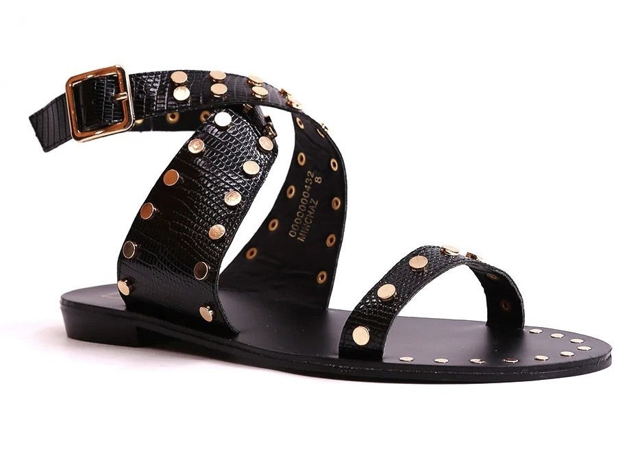 The Studded Wrap Sandals-3 Colors