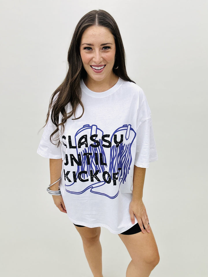 The Purple Classy Kickoff Tee