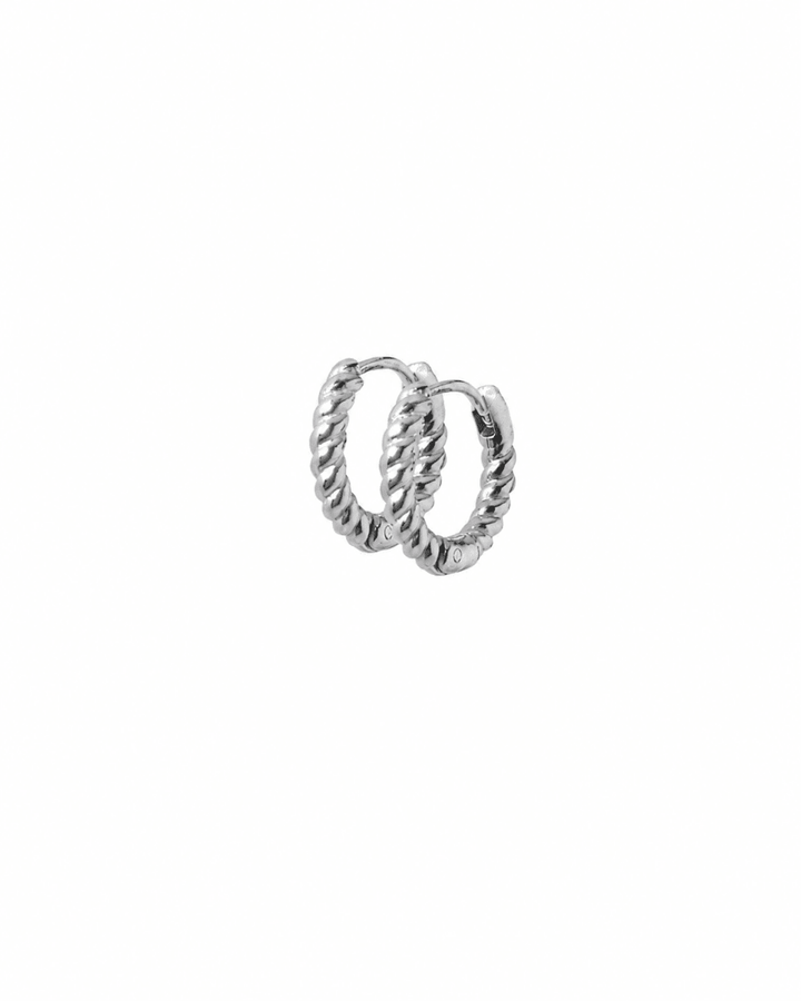 Huggie Earrings - Madeline Silver