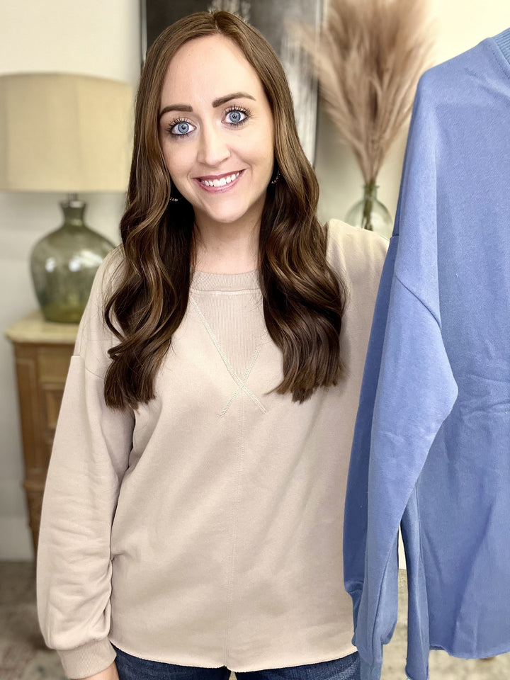 The Easy Does It Pullover-2 Colors/AS