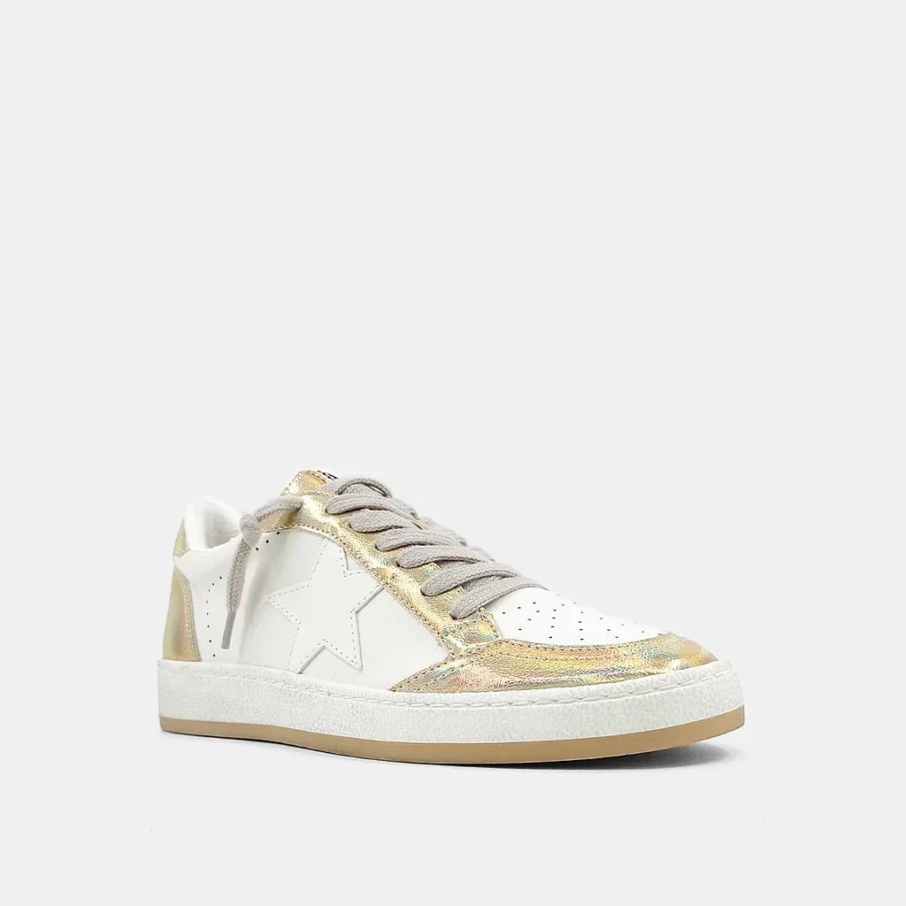 The Paz Iridescent Gold Sneaks