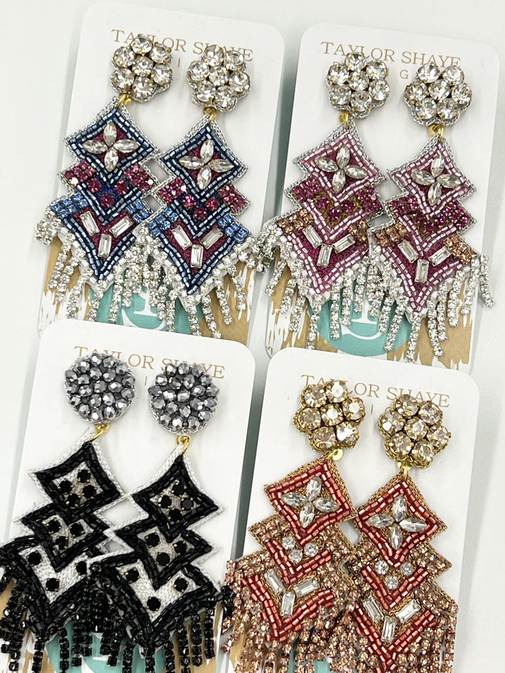 The Ellie Beaded Drops in 4 Colors