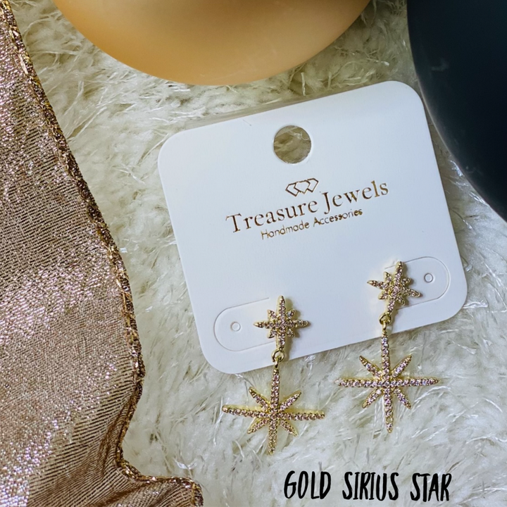 TJ Gold Sirius Star Earring