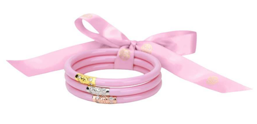 Pink Three Kings Budha Bangles