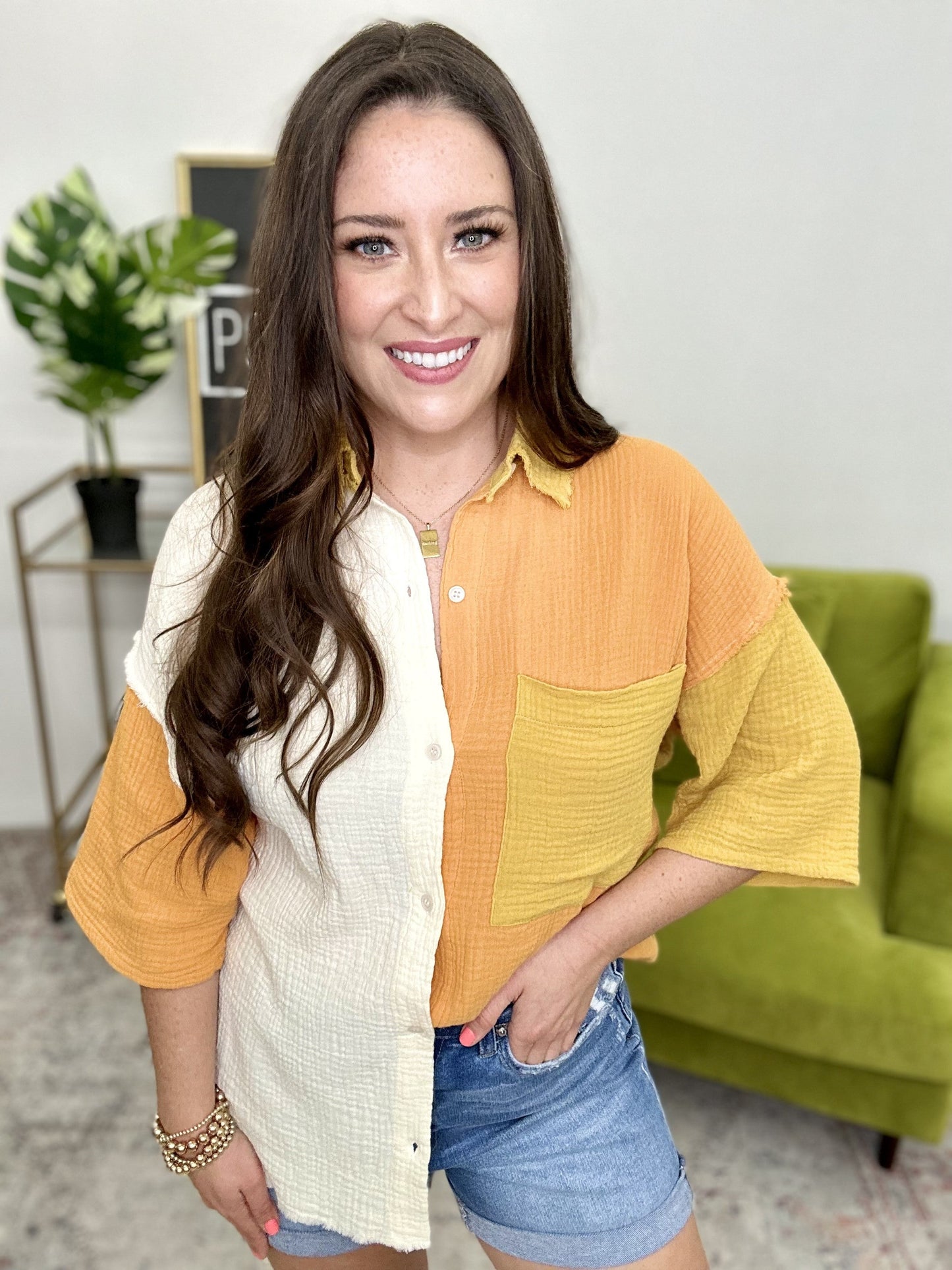 The Kiwi Gauze Top-All Sizes