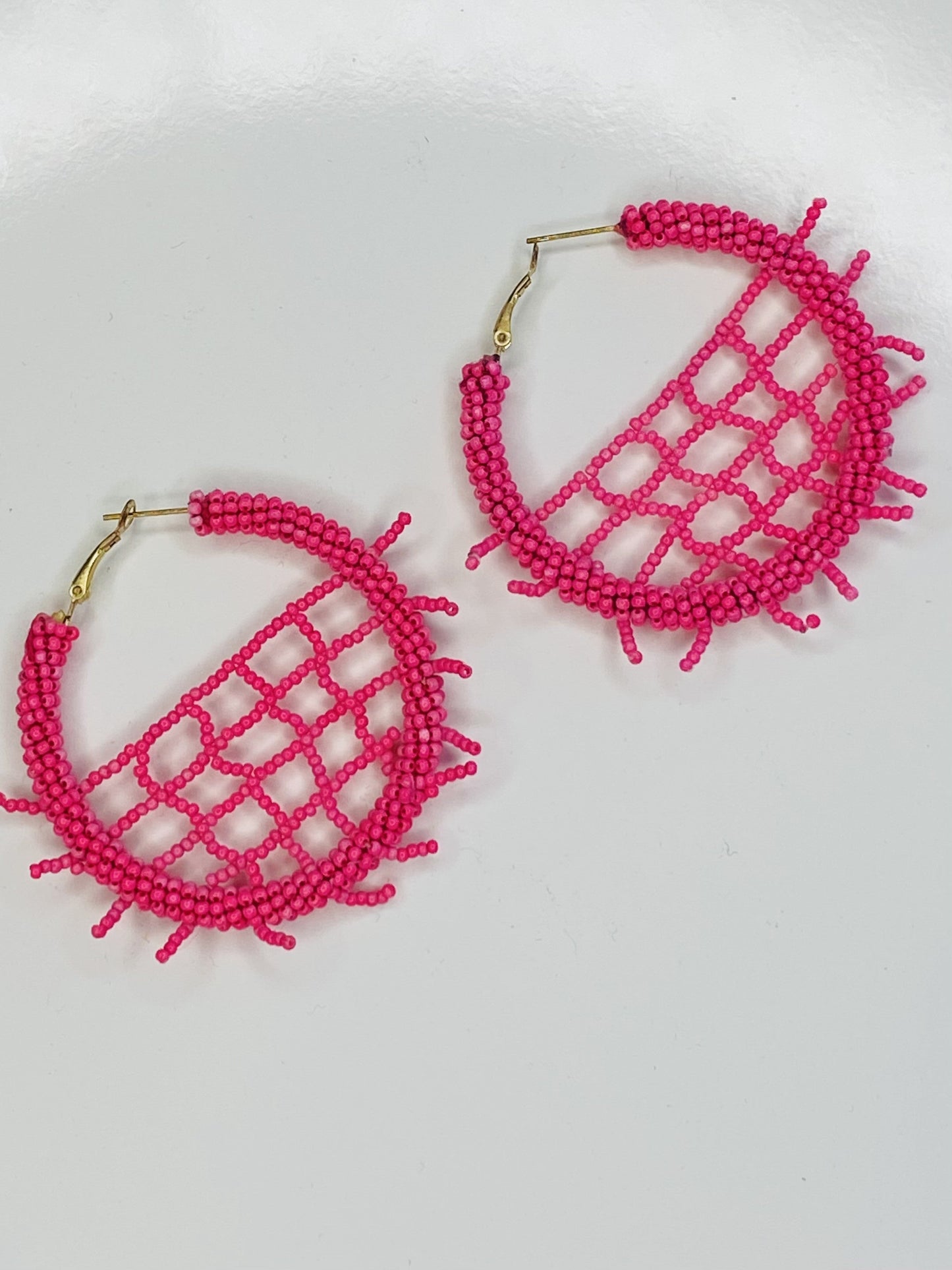 The Spiked Net Earrings-2 Colors
