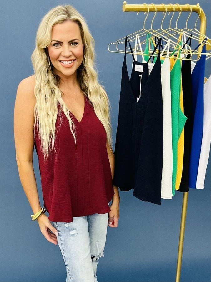 The Solid Airflo Lined Tank -LOTS of Colors/AS