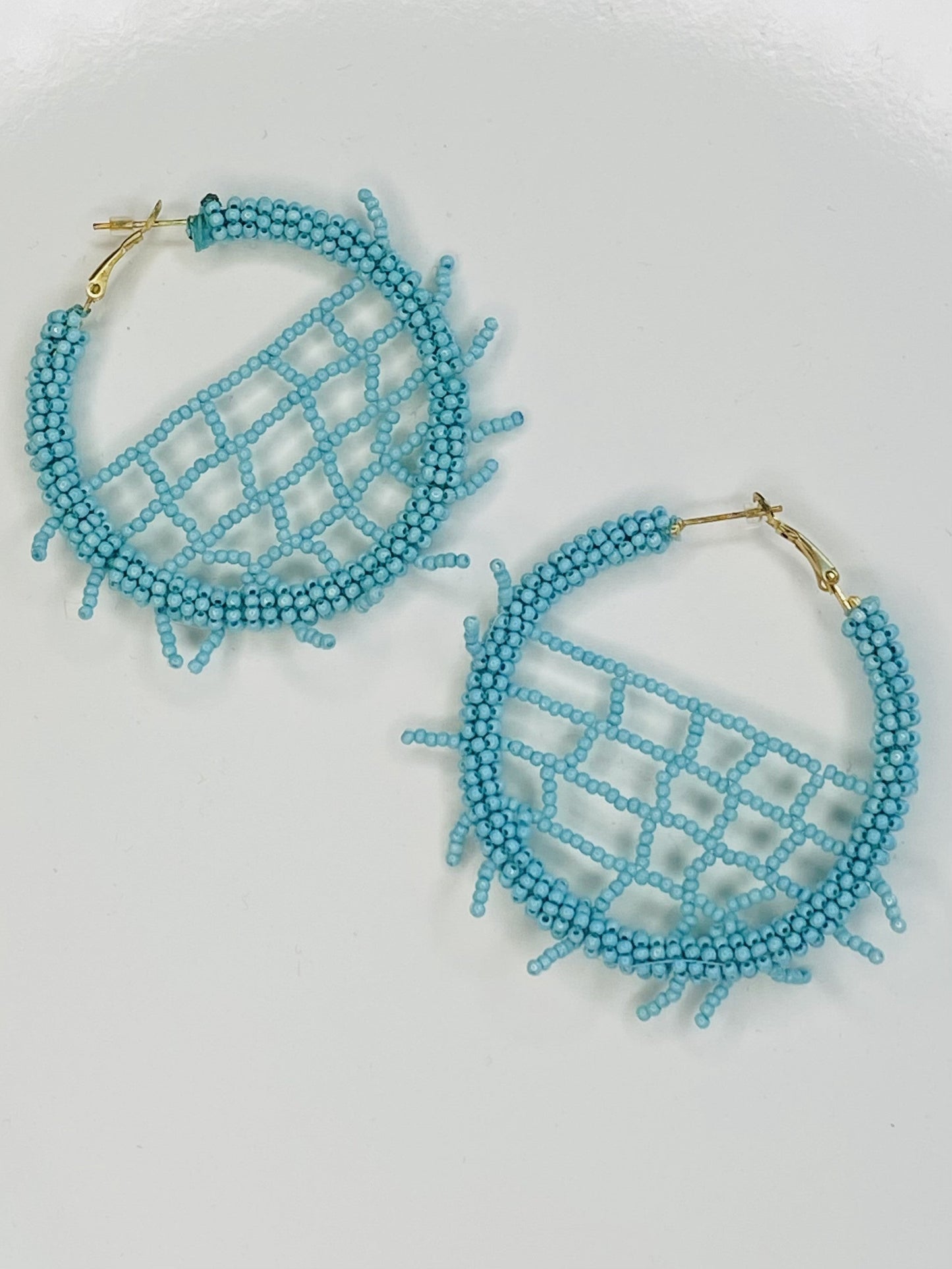 The Spiked Net Earrings-2 Colors