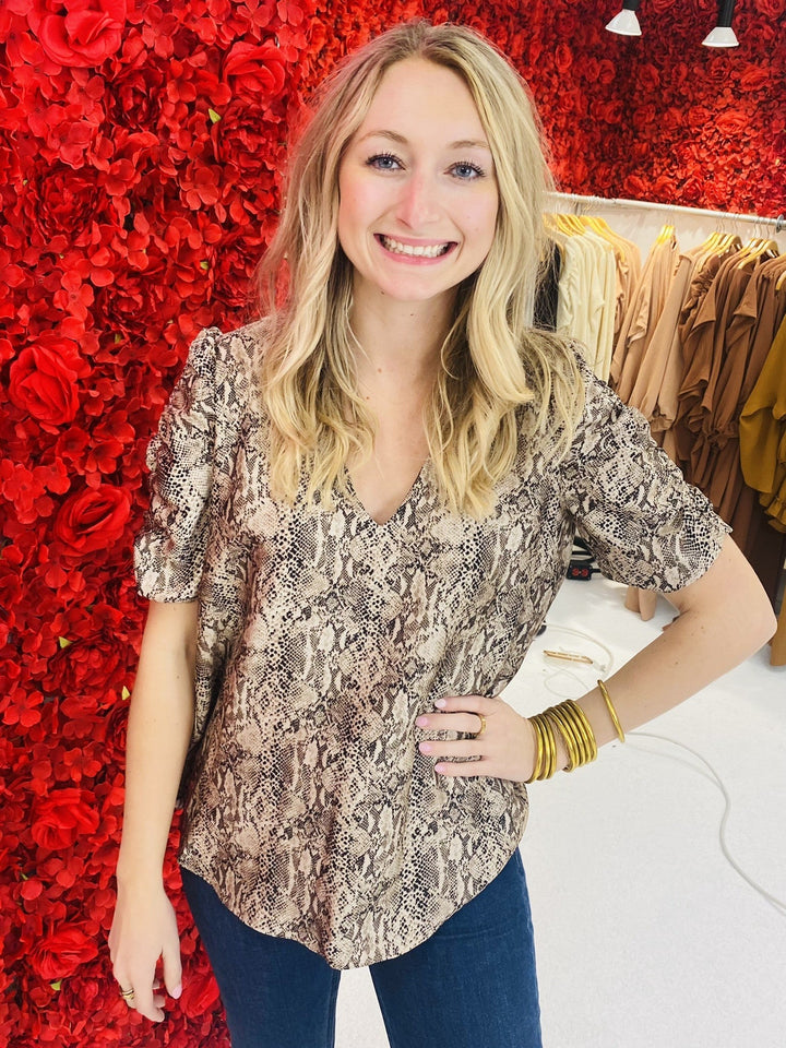 The Dr. Avery Ruched Top - AS