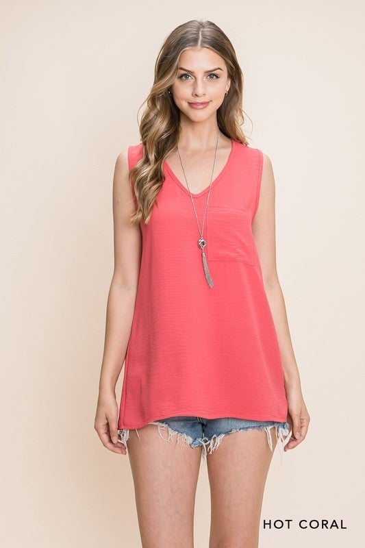 The V Pocket Tank in 6 Colors - All Sizes