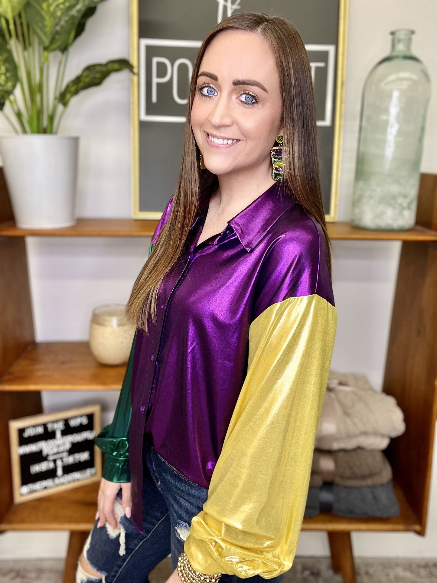 The Mardi Shine Top