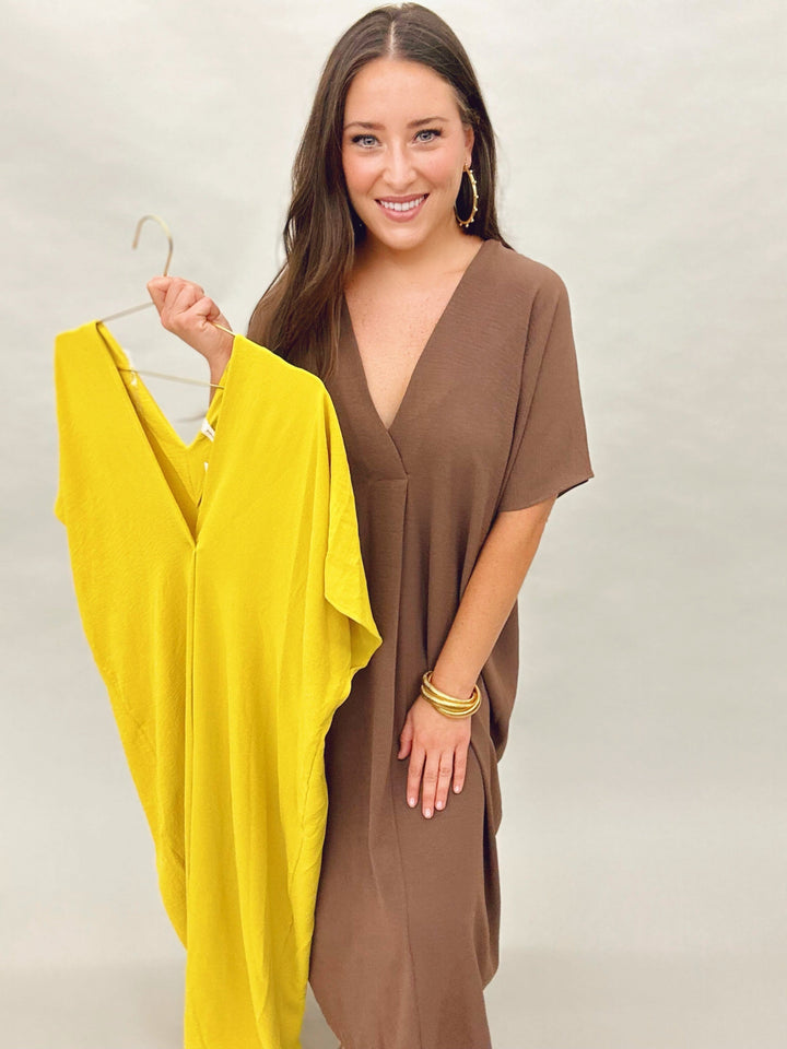 The Matte Midi Caftan - 4 Colors