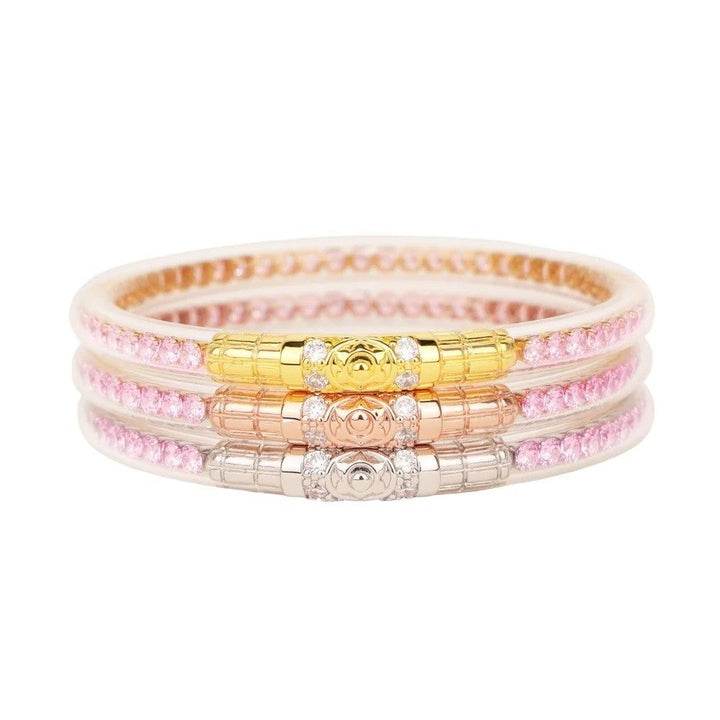 Petal Pink Three Queens Budha Bangles