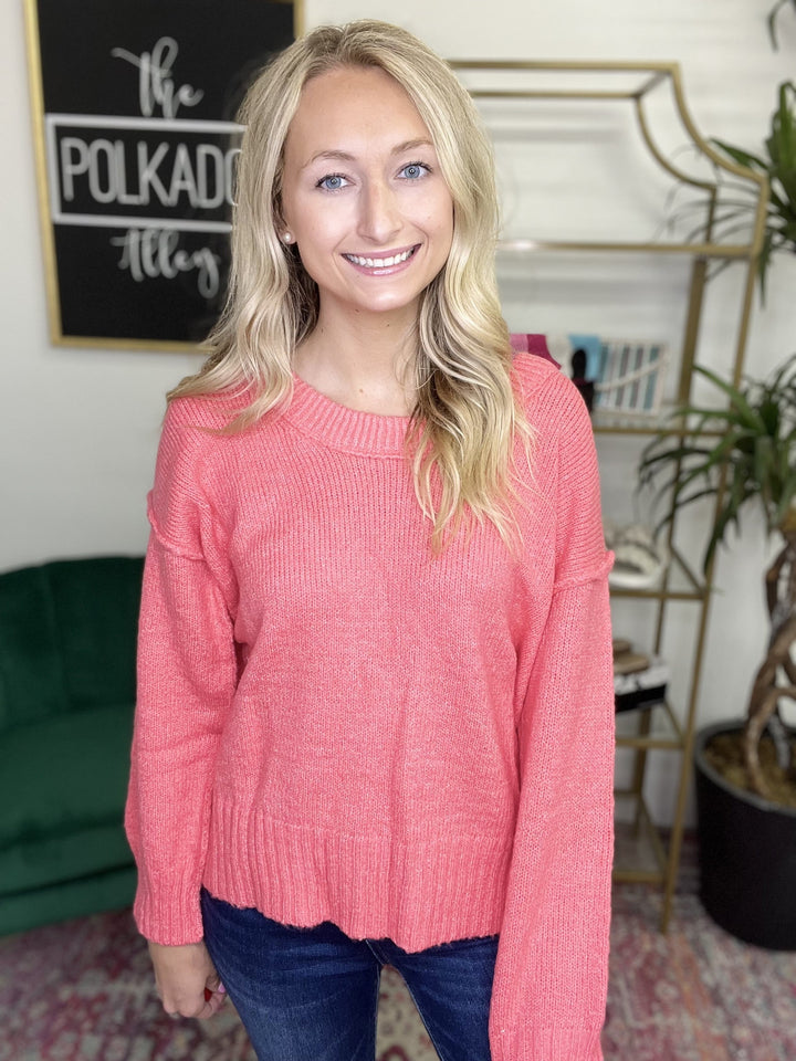 The Coral Pink Sweater