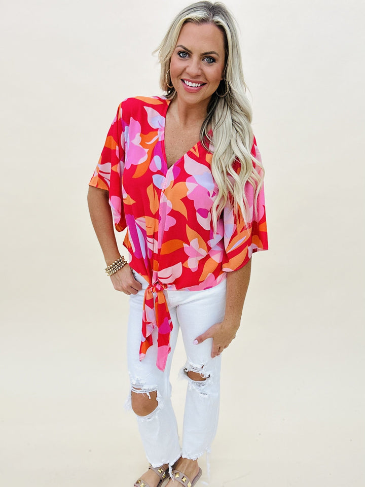 The Flower Powers Tie Top - AS