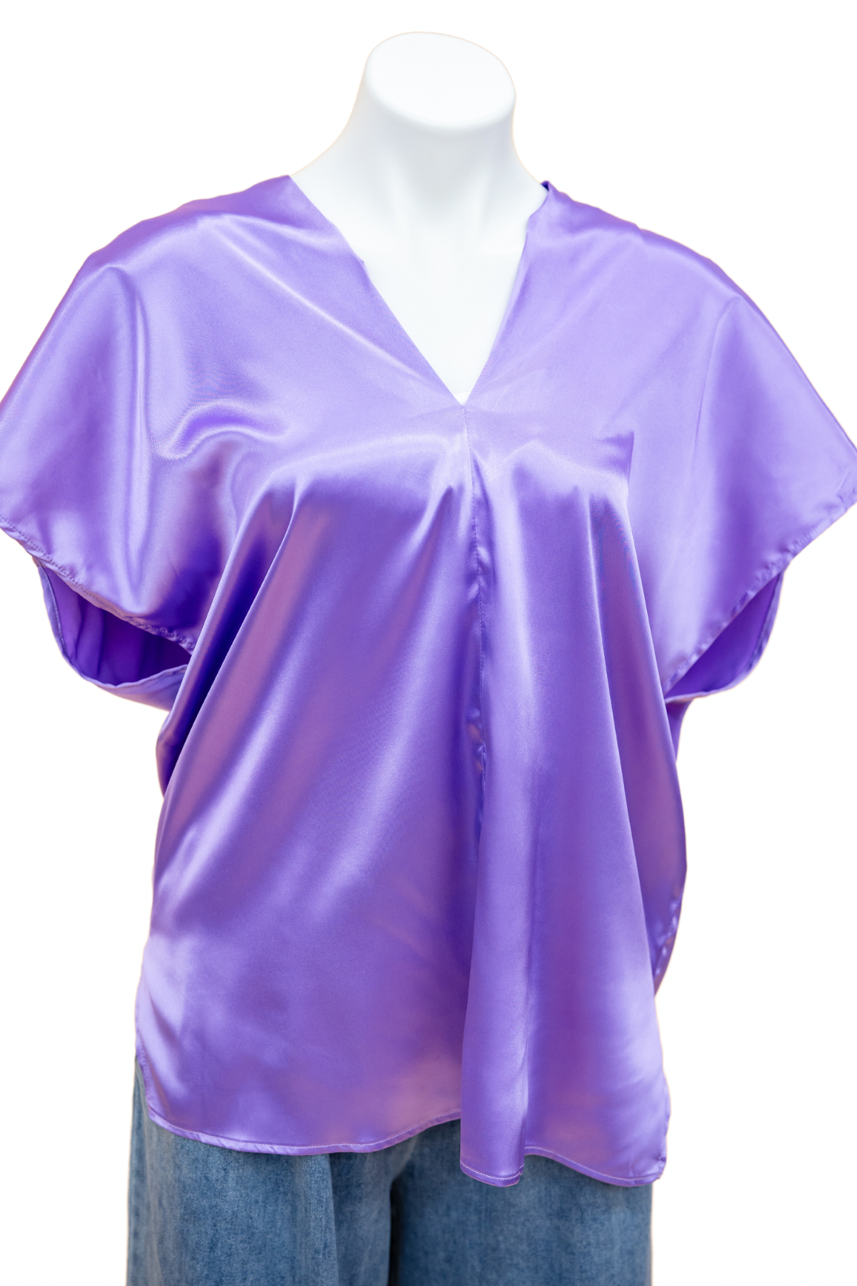 The Solid Satin V Top-3 Colors