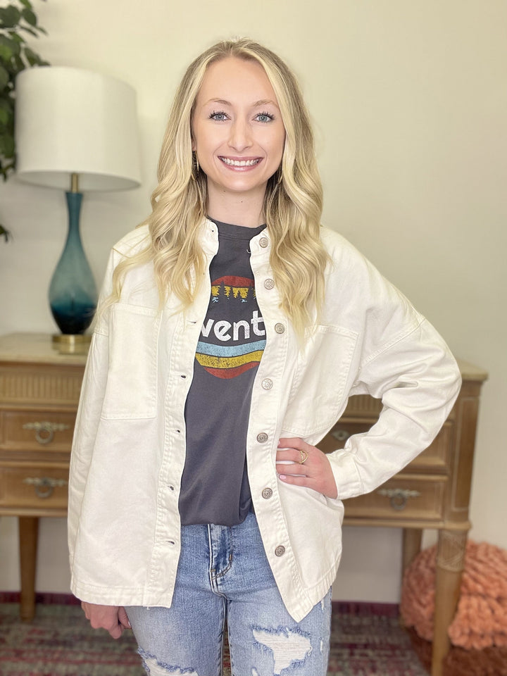 The Summer White Shacket