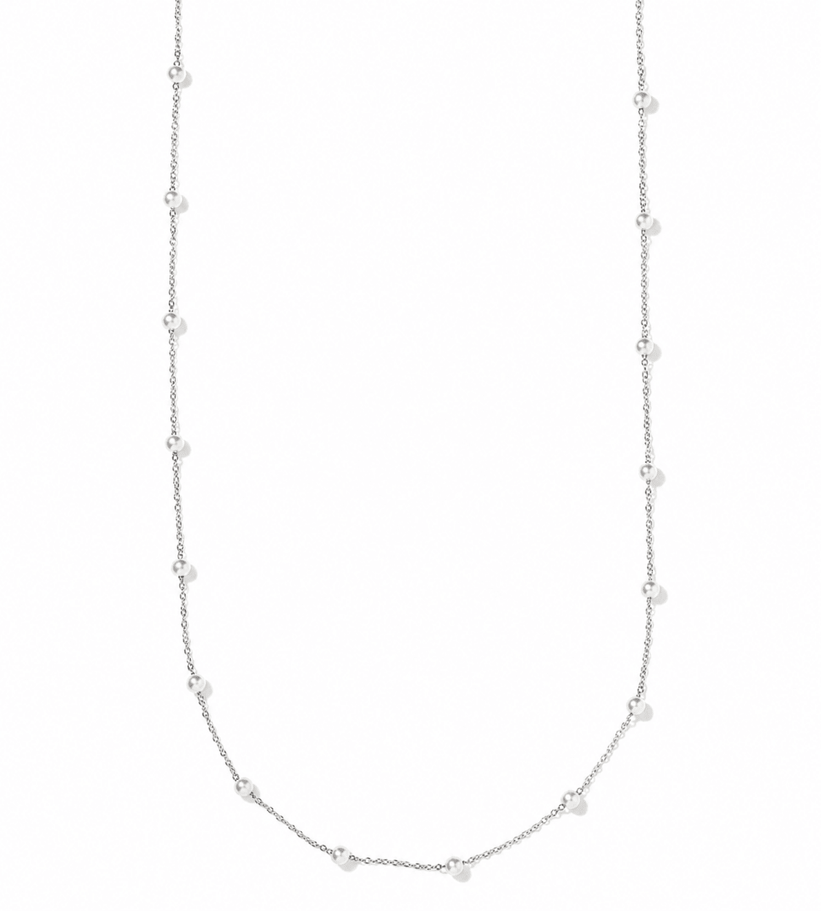 Necklace - Dabney Pearl Silver