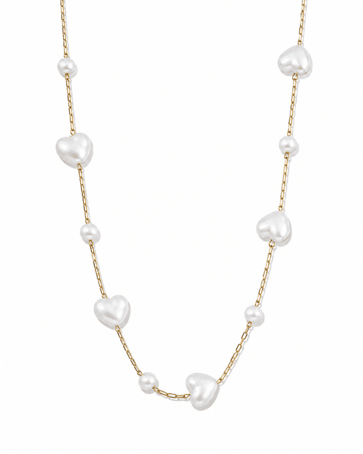 Necklace - Willa Heart Pearl