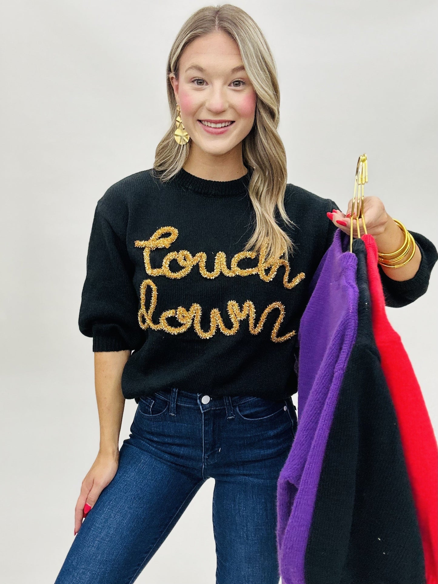 The Tinsel Touchdown Sweater-3 Colors