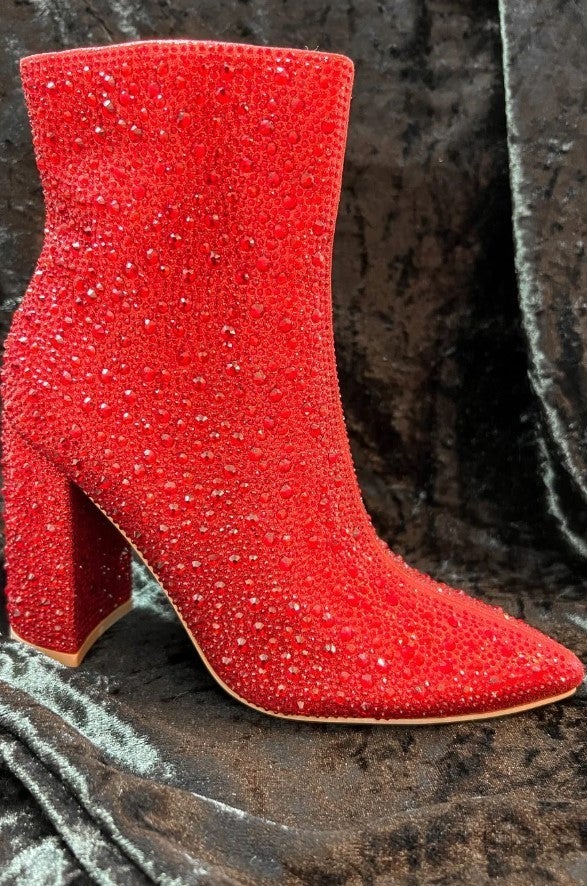 Dripping in Rhinestones Booties