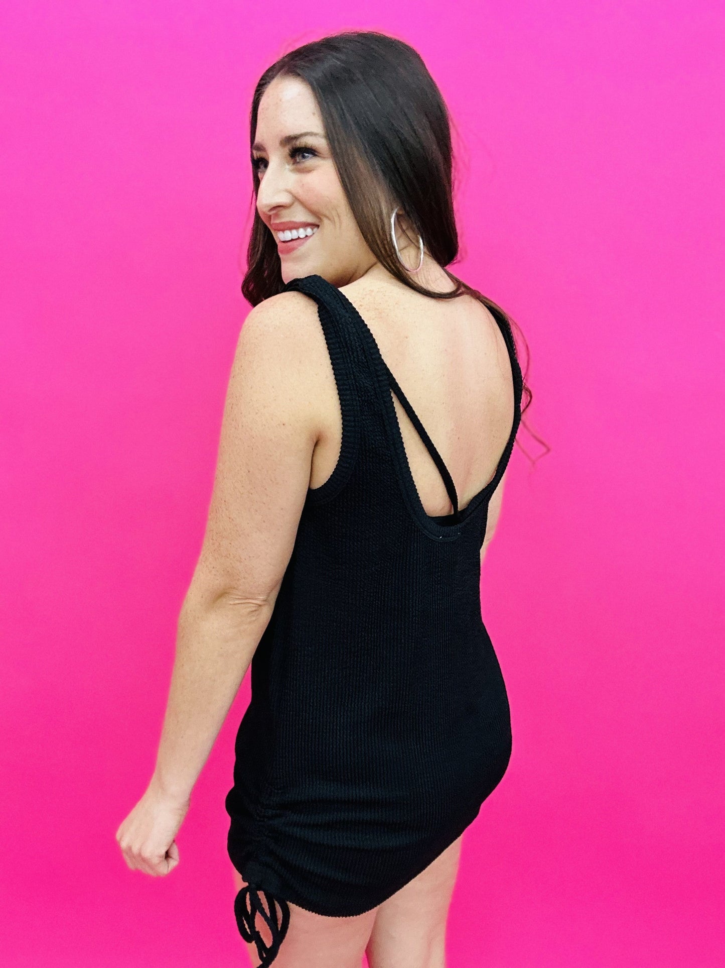 The Ribbed Ruched Coverup