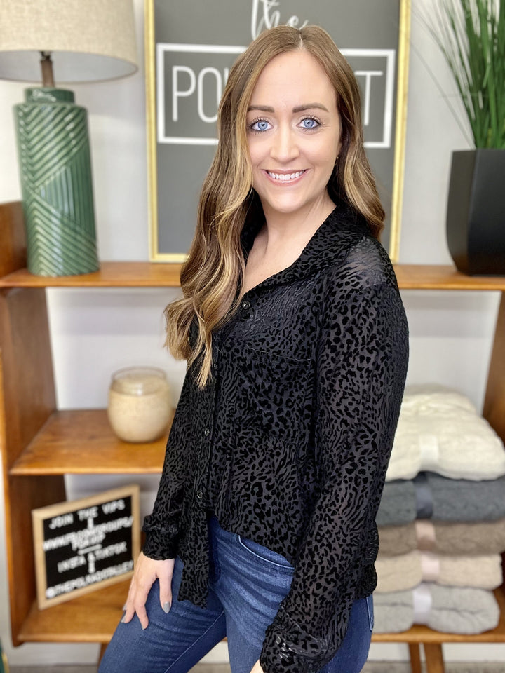 The Black Leo Button Down