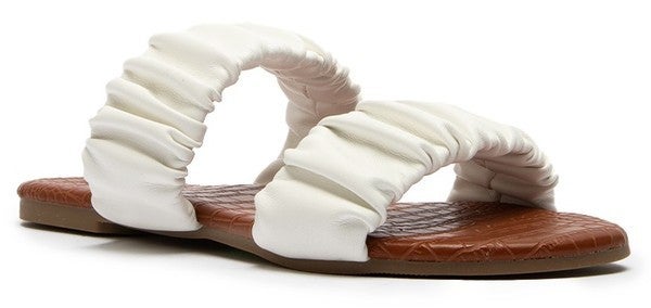 The Ruched Sandals-2 Colors