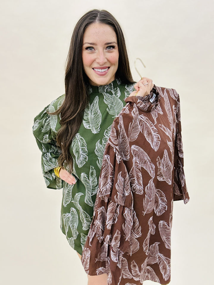 The Boho Feather Dress - 2 Colors/AS