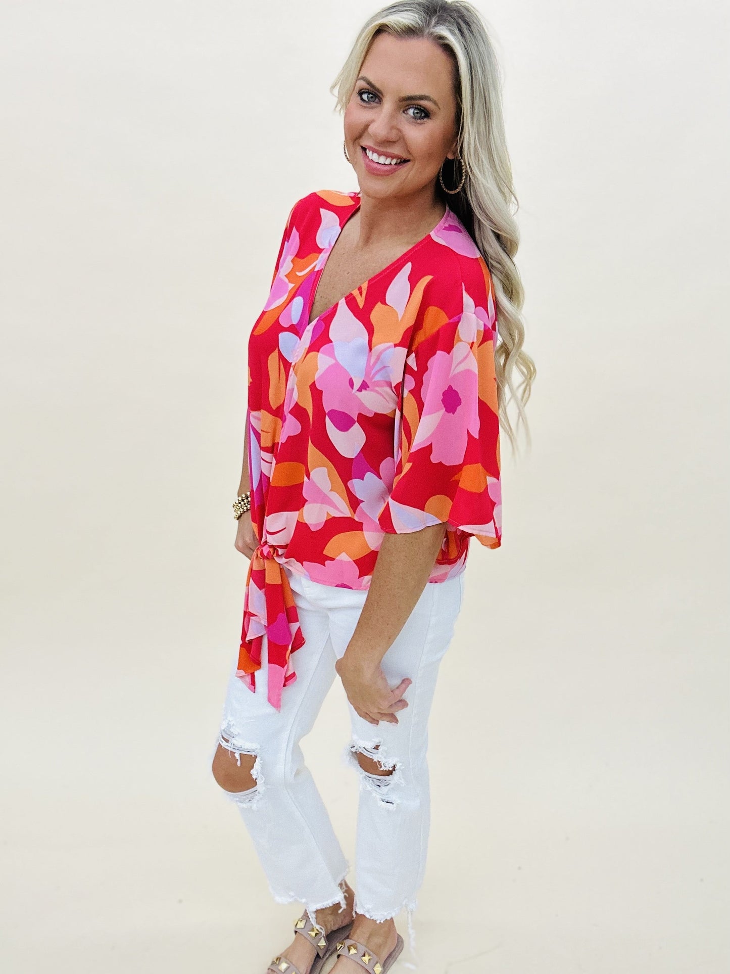 The Flower Powers Tie Top - AS