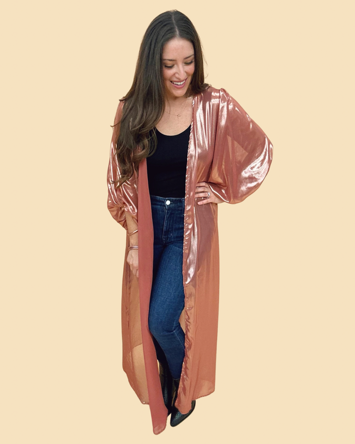 The Terracotta Shimmer Colette Duster