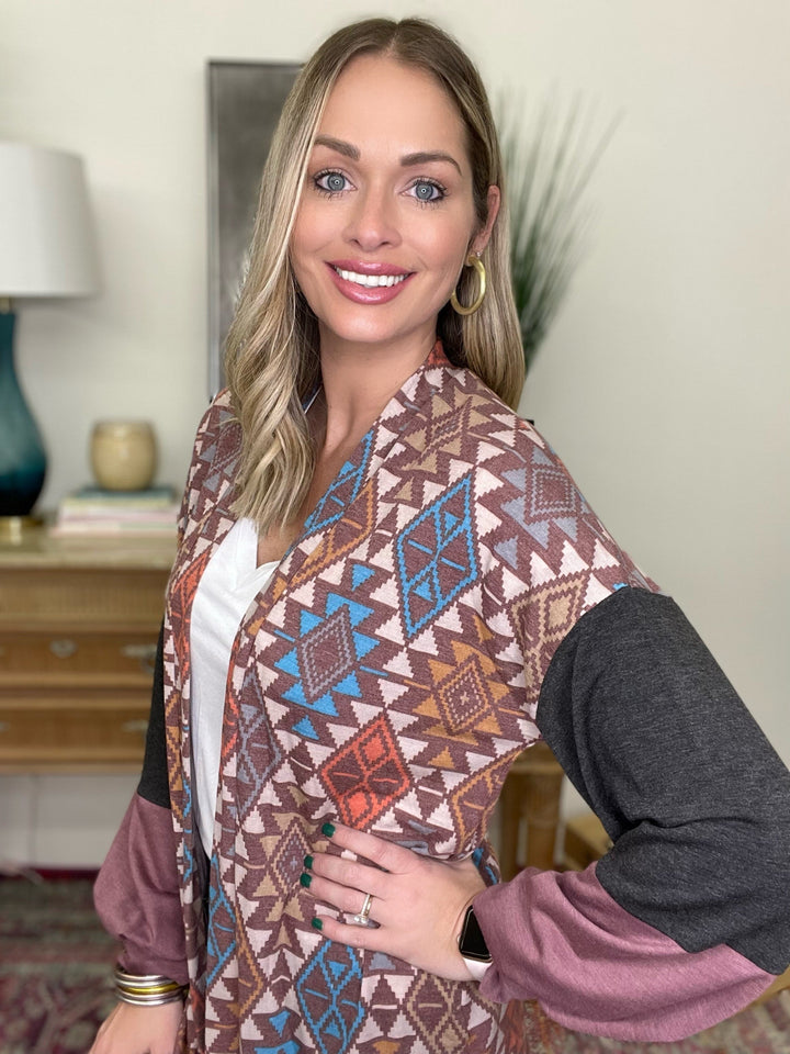 The Aztec Bubble Cardigan-All Sizes