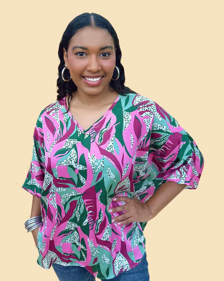 The Enchanted Forest Poncho Top - AS